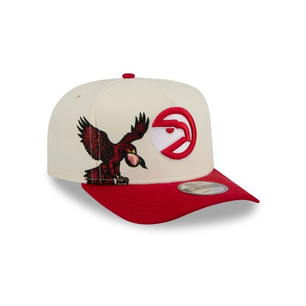 Atlanta Hawks 1972-1995 Hardwood Classics Chrome White 9FIFTY A-Frame Snapback Hat