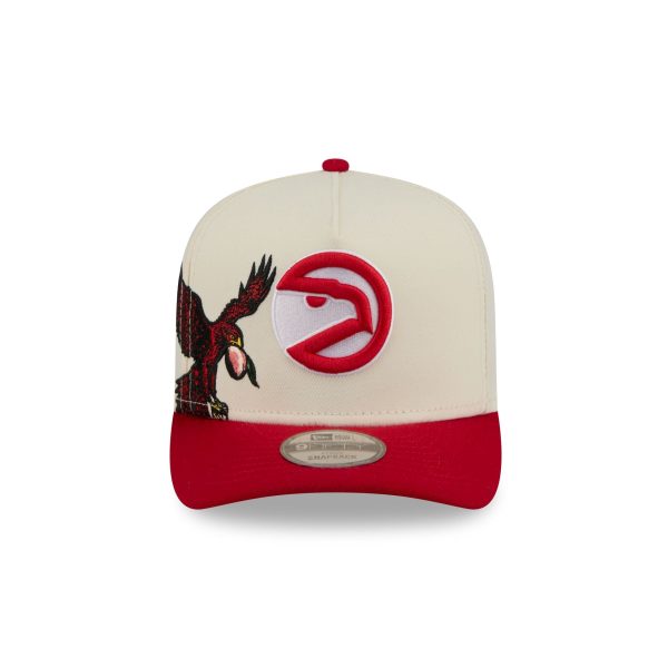 Atlanta Hawks 1972-1995 Hardwood Classics Chrome White 9FIFTY A-Frame Snapback Hat