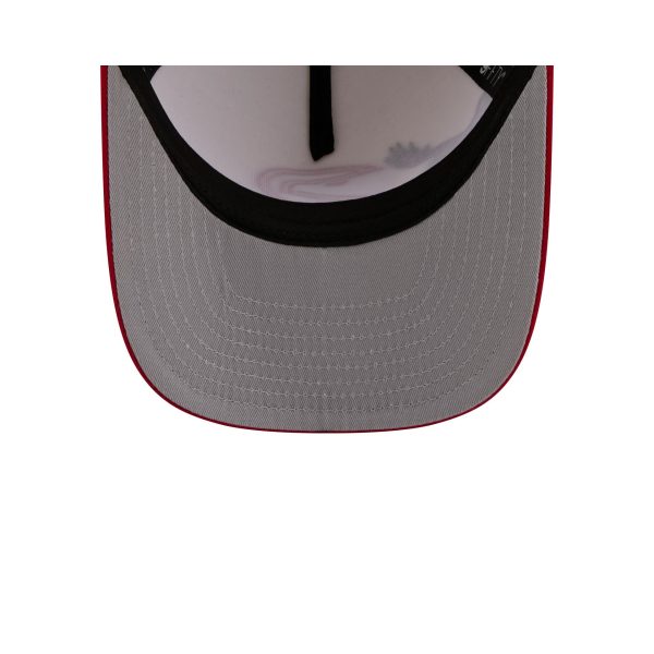 Atlanta Hawks 1972-1995 Hardwood Classics Chrome White 9FIFTY A-Frame Snapback Hat