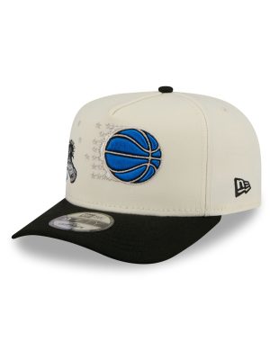 Orlando Magic 1989-1999 Hardwood Classics Chrome White 9FIFTY A-Frame Snapback Hat