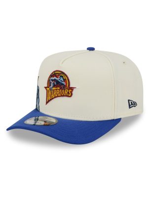 Golden State Warriors 1997-2009 Hardwood Classics Chrome White 9FIFTY A-Frame Snapback Hat