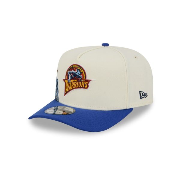 Golden State Warriors 1997-2009 Hardwood Classics Chrome White 9FIFTY A-Frame Snapback Hat