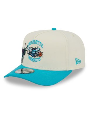 Charlotte Hornets 1988-2002 Hardwood Classics Chrome White 9FIFTY A-Frame Snapback Hat