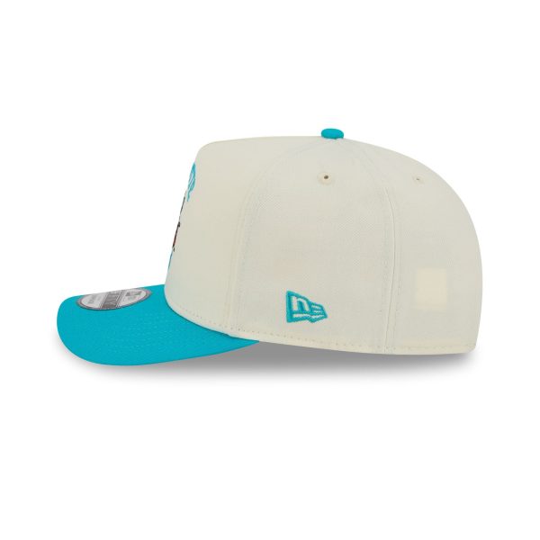 Charlotte Hornets 1988-2002 Hardwood Classics Chrome White 9FIFTY A-Frame Snapback Hat