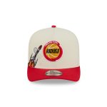 Houston Rockets 1972-1994 Hardwood Classics Chrome White 9FIFTY A-Frame Snapback Hat