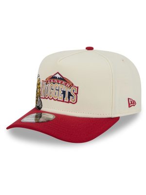 Denver Nuggets 1993-2002 Hardwood Classics Chrome White 9FIFTY A-Frame Snapback Hat