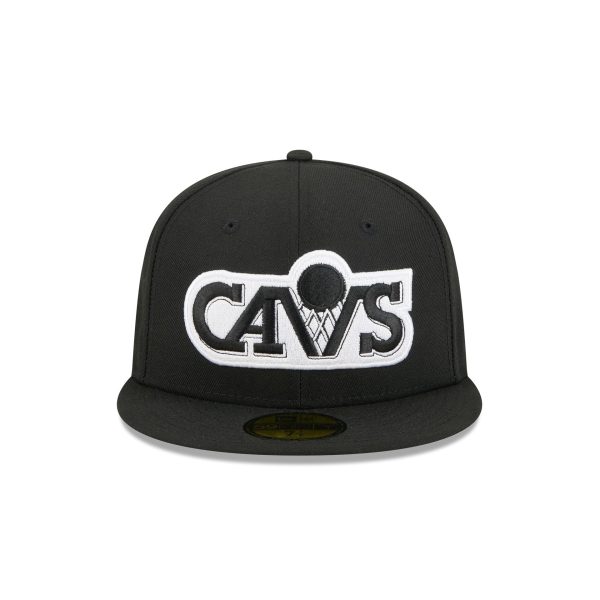 Cleveland Cavaliers 1983-1993 Hardwood Classics Black 59FIFTY Fitted Hat