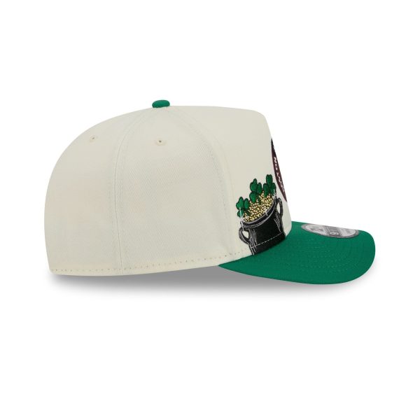 Boston Celtics 1968-1977 Hardwood Classics Chrome White 9FIFTY A-Frame Snapback Hat