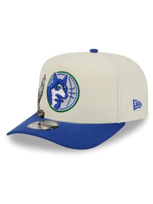 Minnesota Timberwolves 1989-1995 Hardwood Classics Chrome White 9FIFTY A-Frame Snapback Hat