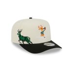 Milwaukee Bucks 1968-1992 Hardwood Classics Chrome White 9FIFTY A-Frame Snapback Hat