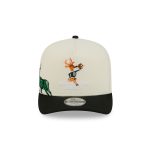 Milwaukee Bucks 1968-1992 Hardwood Classics Chrome White 9FIFTY A-Frame Snapback Hat