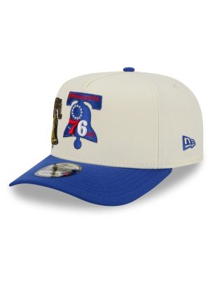 Philadelphia 76ers 1963-1976 Hardwood Classics Chrome White 9FIFTY A-Frame Snapback Hat
