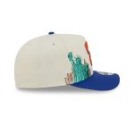 New York Knicks 1946-1963 Hardwood Classics Chrome White 9FIFTY A-Frame Snapback Hat