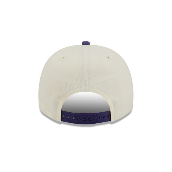 Utah Jazz 1979-1996 Hardwood Classics Chrome White 9FIFTY A-Frame Snapback Hat