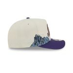 Utah Jazz 1979-1996 Hardwood Classics Chrome White 9FIFTY A-Frame Snapback Hat