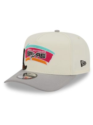 San Antonio Spurs 1973-1975 Hardwood Classics Chrome White 9FIFTY A-Frame Snapback Hat