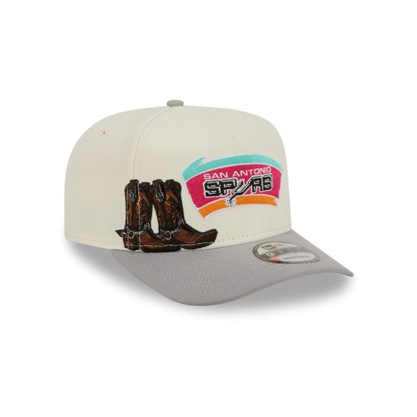 San Antonio Spurs 1973-1975 Hardwood Classics Chrome White 9FIFTY A-Frame Snapback Hat