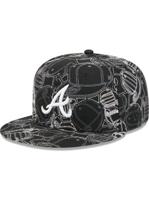 Atlanta Braves Cap Scramble 59FIFTY Fitted Hat