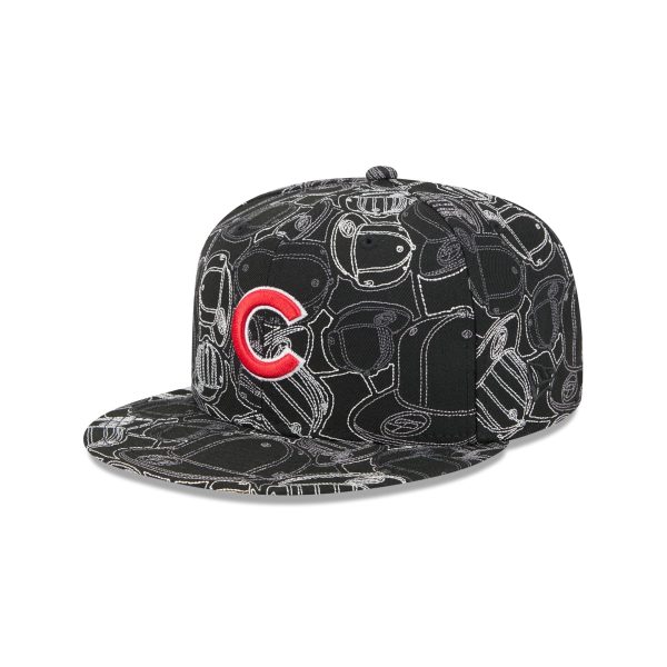 Chicago Cubs Cap Scramble 59FIFTY Fitted Hat
