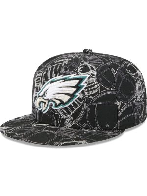 Philadelphia Eagles Cap Scramble 59FIFTY Fitted Hat