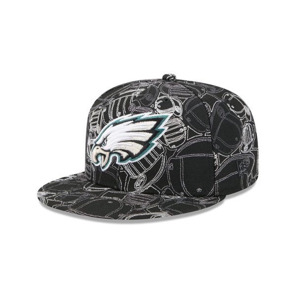 Philadelphia Eagles Cap Scramble 59FIFTY Fitted Hat