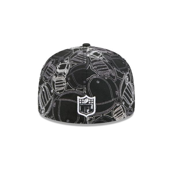 Philadelphia Eagles Cap Scramble 59FIFTY Fitted Hat