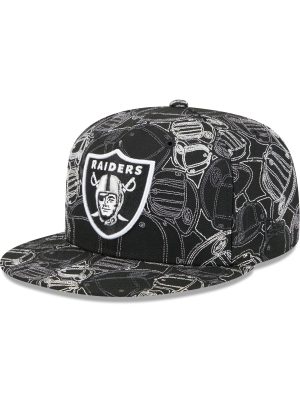 Las Vegas Raiders Cap Scramble 59FIFTY Fitted Hat