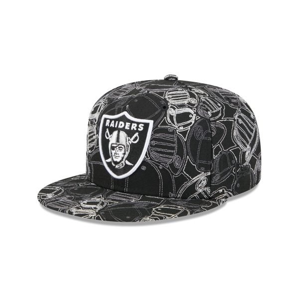 Las Vegas Raiders Cap Scramble 59FIFTY Fitted Hat
