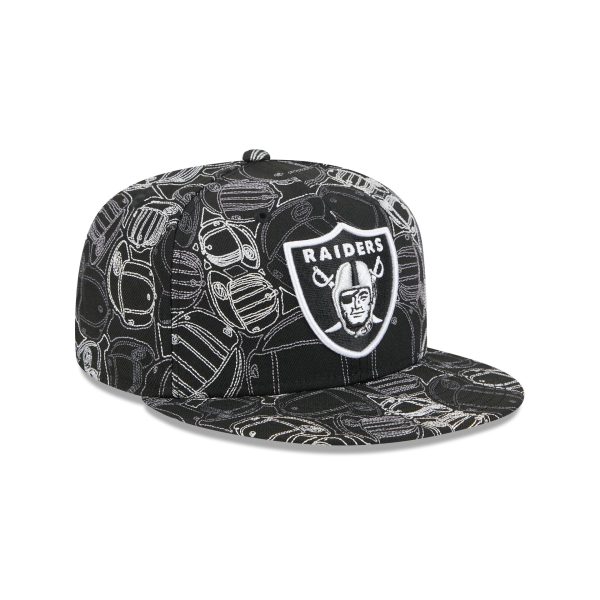 Las Vegas Raiders Cap Scramble 59FIFTY Fitted Hat