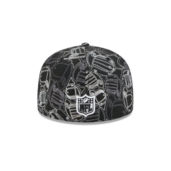 Las Vegas Raiders Cap Scramble 59FIFTY Fitted Hat