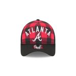 Atlanta Braves Evergreen Check 9FORTY A-Frame Trucker Hat