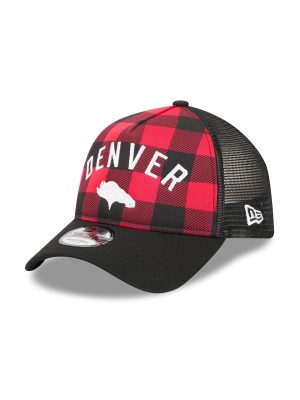 Denver Broncos Evergreen Check 9FORTY A-Frame Trucker Hat