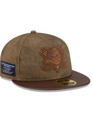 Anaheim Ducks Utility Linen Retro Crown 59FIFTY Fitted Hat
