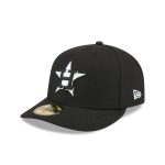 Houston Astros Black Pre-Curve 59FIFTY Fitted Hat