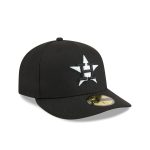 Houston Astros Black Pre-Curve 59FIFTY Fitted Hat