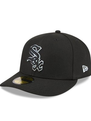 Chicago White Sox Black Pre-Curve 59FIFTY Fitted Hat
