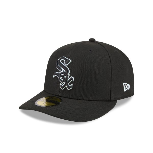 Chicago White Sox Black Pre-Curve 59FIFTY Fitted Hat