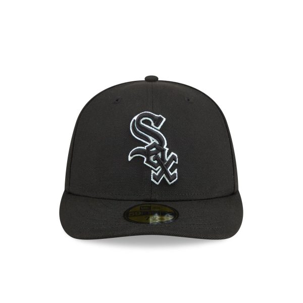 Chicago White Sox Black Pre-Curve 59FIFTY Fitted Hat