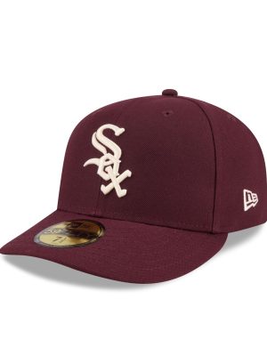 Chicago White Sox Maroon Pre-Curve 59FIFTY Fitted Hat