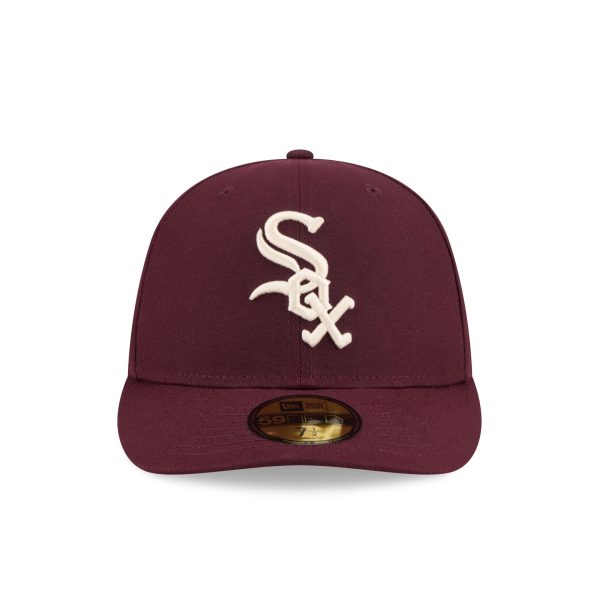 Chicago White Sox Maroon Pre-Curve 59FIFTY Fitted Hat