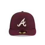 Atlanta Braves Maroon Pre-Curve 59FIFTY Fitted Hat