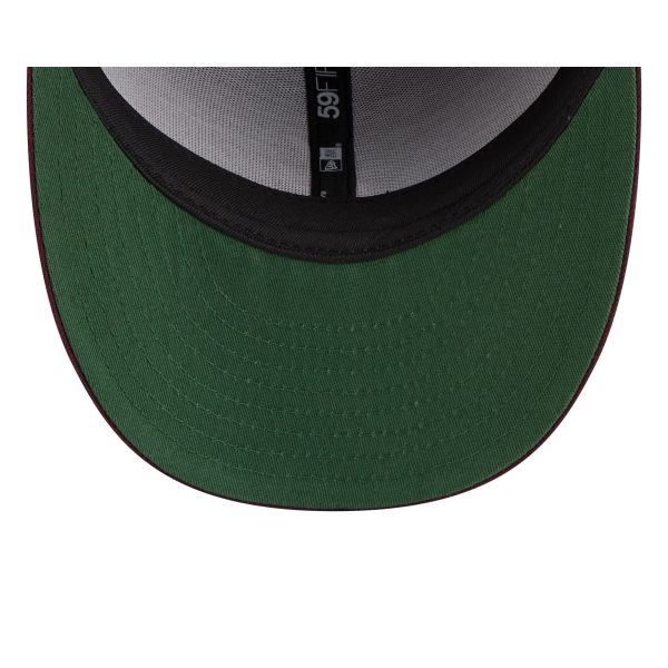Atlanta Braves Maroon Pre-Curve 59FIFTY Fitted Hat