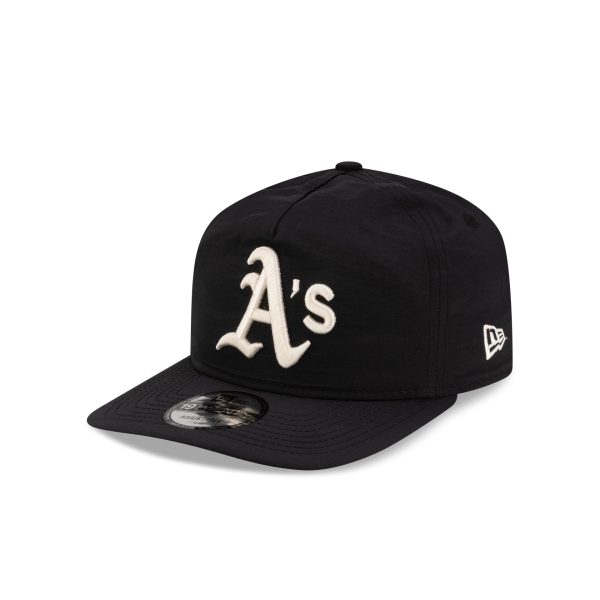 Athletics Black Nylon 19TWENTY Snapback Hat