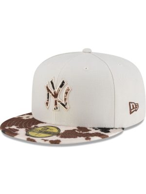 New York Yankees Cow Print Visor 59FIFTY Fitted Hat