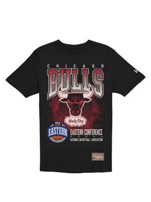 Chicago Bulls 1960-1970 Hardwood Classics Black T-Shirt