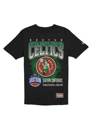 Boston Celtics 1968-1977 Hardwood Classics Black T-Shirt