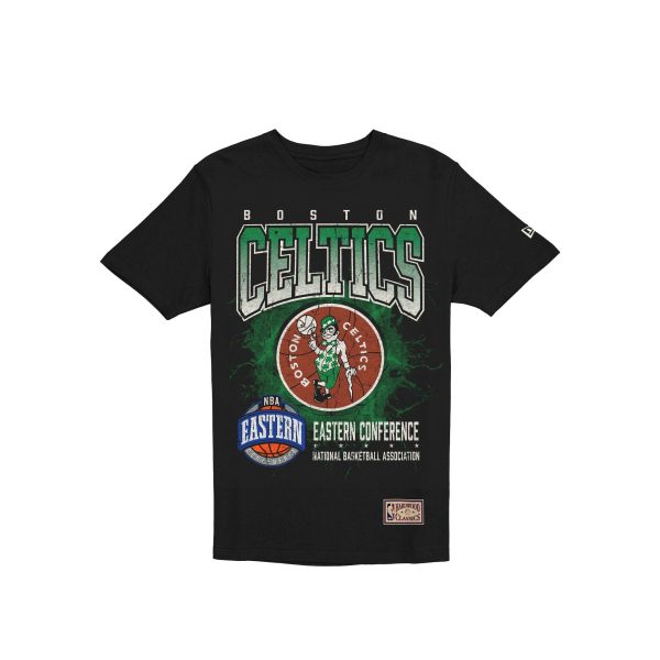 Boston Celtics 1968-1977 Hardwood Classics Black T-Shirt