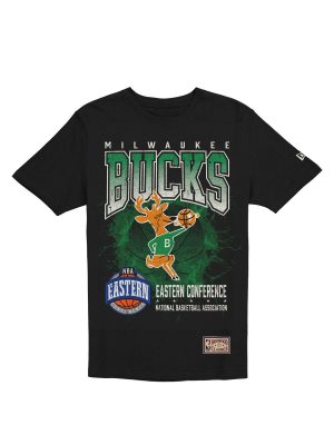 Milwaukee Bucks 1968-1992 Hardwood Classics Black T-Shirt