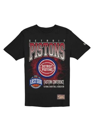 Detroit Pistons 1978-1995 Hardwood Classics Black T-Shirt