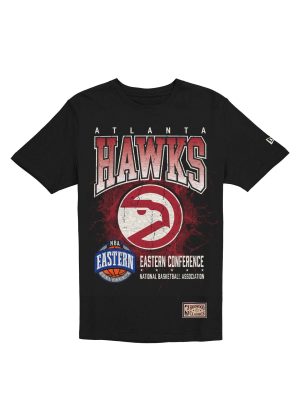 Atlanta Hawks 1972-1995 Hardwood Classics Black T-Shirt